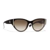 Chanel Sunglasses & Eyewear-- Cat Eye Sunglasses - Brown - Eyewear - Avvenice