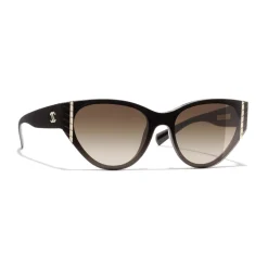 Chanel Sunglasses & Eyewear-- Cat Eye Sunglasses - Brown - Eyewear - Avvenice