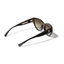 Chanel Sunglasses & Eyewear-- Cat Eye Sunglasses - Brown - Eyewear - Avvenice