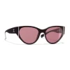 Chanel Sunglasses & Eyewear-- Cat Eye Sunglasses - Burgundy - Eyewear - Avvenice