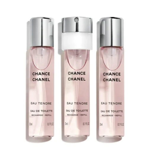 Chanel Beauty Fragrances-Chanel - CHANCE EAU TENDRE - Eau De Toilette Twist And Spray Recharge - Luxury Fragrances - 3x20 ml - Avvenice