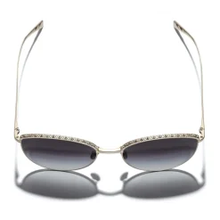 Chanel Sunglasses & Eyewear-- Pantos Sunglasses - Gold Gray Gradient - Eyewear - Avvenice