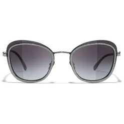 Chanel Sunglasses & Eyewear-- Pantos Sunglasses - Silver Gray - Eyewear - Avvenice