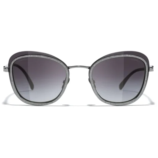 Chanel Sunglasses & Eyewear-- Pantos Sunglasses - Silver Gray - Eyewear - Avvenice