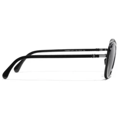 Chanel Sunglasses & Eyewear-- Pantos Sunglasses - Silver Gray - Eyewear - Avvenice