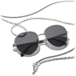 Chanel Sunglasses & Eyewear-- Pantos Sunglasses - Silver Dark Gray - Eyewear - Avvenice