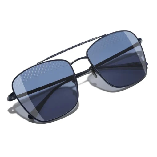 Chanel Sunglasses & Eyewear-- Pilot Sunglasses - Blue - Eyewear - Avvenice