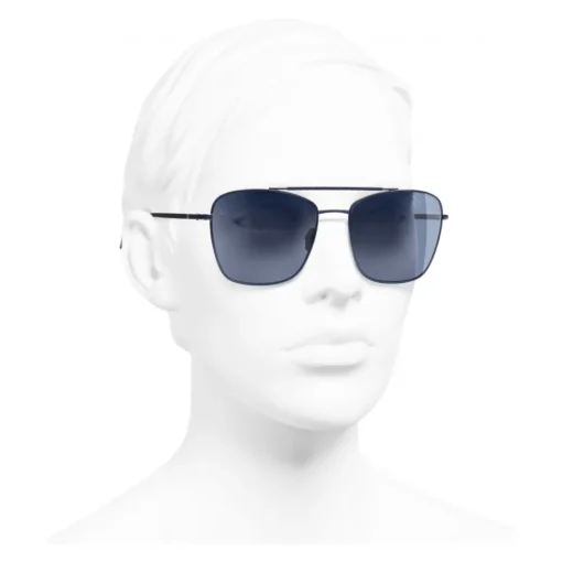 Chanel Sunglasses & Eyewear-- Pilot Sunglasses - Blue - Eyewear - Avvenice