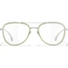 Chanel Sunglasses & Eyewear-- Pilot Sunglasses - Silver Beige Transparent - Eyewear - Avvenice