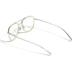 Chanel Sunglasses & Eyewear-- Pilot Sunglasses - Silver Beige Transparent - Eyewear - Avvenice