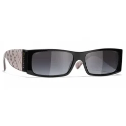 Chanel Sunglasses & Eyewear-- Rectangle Sunglasses - Black Gray - Eyewear - Avvenice