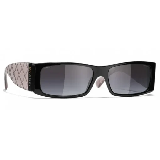 Chanel Sunglasses & Eyewear-- Rectangle Sunglasses - Black Gray - Eyewear - Avvenice