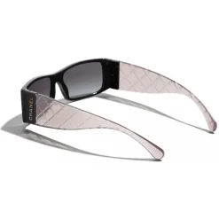 Chanel Sunglasses & Eyewear-- Rectangle Sunglasses - Black Gray - Eyewear - Avvenice