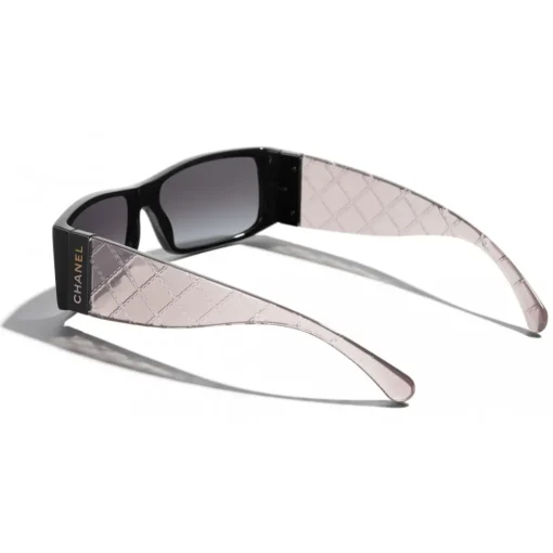 Chanel Sunglasses & Eyewear-- Rectangle Sunglasses - Black Gray - Eyewear - Avvenice