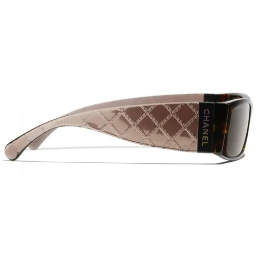 Chanel Sunglasses & Eyewear-- Rectangle Sunglasses - Dark Tortoise Brown - Eyewear - Avvenice