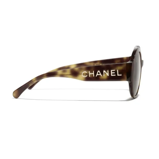 Chanel Sunglasses & Eyewear-- Round Sunglasses - Tortoise Brown - Eyewear - Avvenice