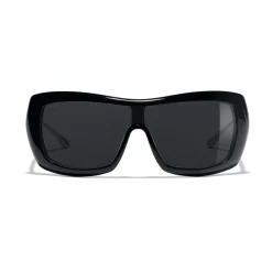 Chanel Sunglasses & Eyewear-- Shield Sunglasses - Black Gray - Eyewear - Avvenice