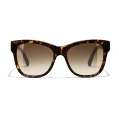 Chanel Sunglasses & Eyewear-- Square Sunglasses - Dark Tortoise Brown - Eyewear - Avvenice