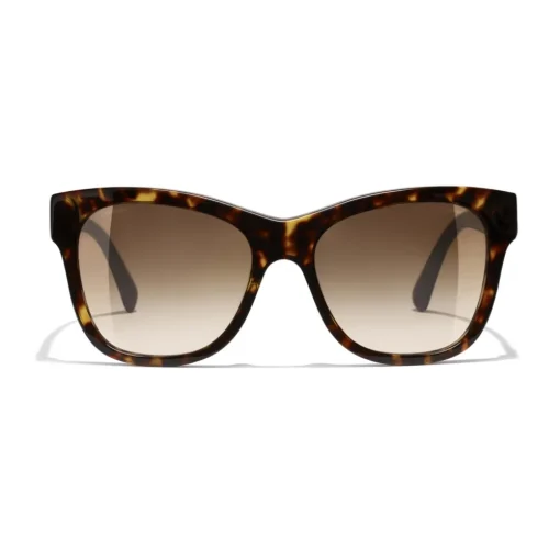 Chanel Sunglasses & Eyewear-- Square Sunglasses - Dark Tortoise Brown - Eyewear - Avvenice