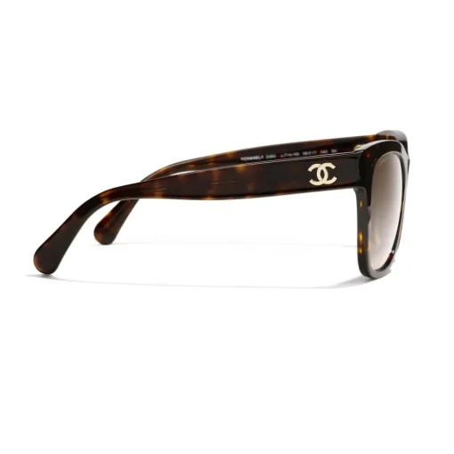 Chanel Sunglasses & Eyewear-- Square Sunglasses - Dark Tortoise Brown - Eyewear - Avvenice
