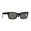 Chanel Sunglasses & Eyewear-- Square Sunglasses - Black Beige Brown - Eyewear - Avvenice