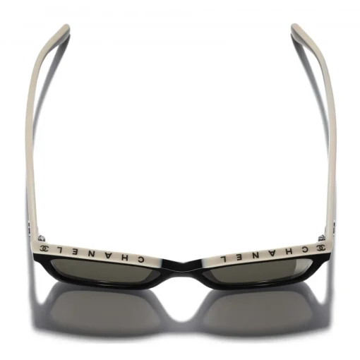 Chanel Sunglasses & Eyewear-- Square Sunglasses - Black Beige Brown - Eyewear - Avvenice
