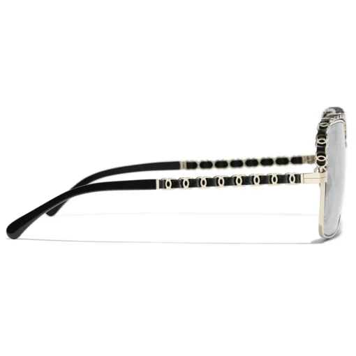 Chanel Sunglasses & Eyewear-- Square Sunglasses - Light Gray - Eyewear - Avvenice