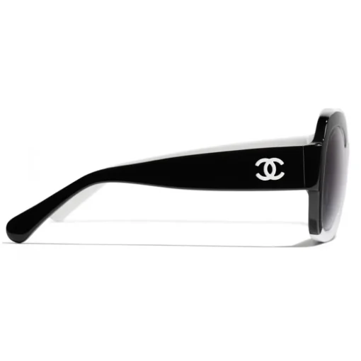 Chanel Sunglasses & Eyewear-- Square Sunglasses - Black White Gray - Eyewear - Avvenice