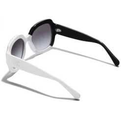 Chanel Sunglasses & Eyewear-- Square Sunglasses - Black White Gray - Eyewear - Avvenice
