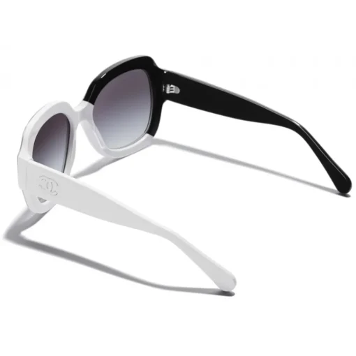 Chanel Sunglasses & Eyewear-- Square Sunglasses - Black White Gray - Eyewear - Avvenice