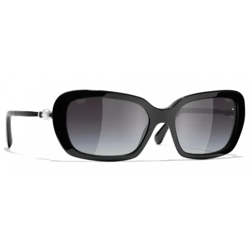 Chanel Sunglasses & Eyewear-- Square Sunglasses - Black Gray - Eyewear - Avvenice
