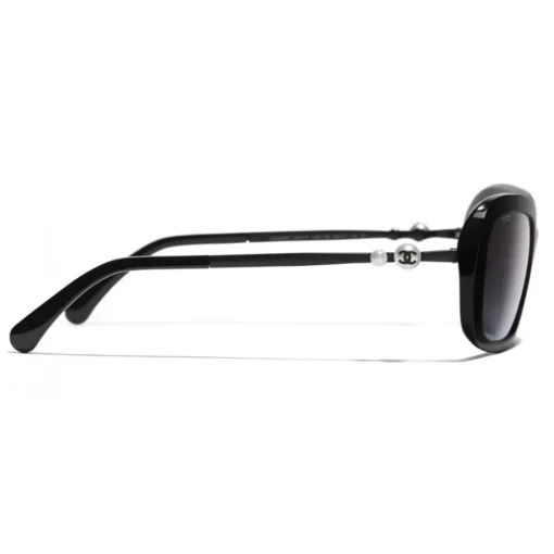 Chanel Sunglasses & Eyewear-- Square Sunglasses - Black Gray - Eyewear - Avvenice