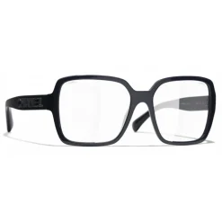 Chanel Sunglasses & Eyewear-- Square Sunglasses - Dark Blue Transparent - Eyewear - Avvenice