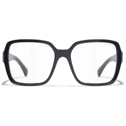 Chanel Sunglasses & Eyewear-- Square Sunglasses - Dark Blue Transparent - Eyewear - Avvenice