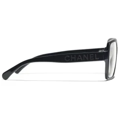 Chanel Sunglasses & Eyewear-- Square Sunglasses - Dark Blue Transparent - Eyewear - Avvenice
