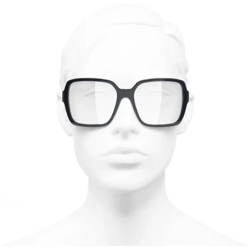 Chanel Sunglasses & Eyewear-- Square Sunglasses - Dark Blue Transparent - Eyewear - Avvenice