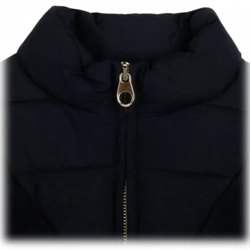Chlo\u00e9 Jackets-Chloé - Navy Blue Logo Plaque Cape - Chloé Exclusive Luxury Collection - Avvenice
