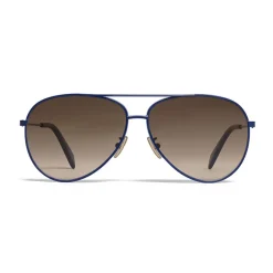 C\u00e9line Eyewear Sunglasses & Eyewear-Céline - Aviator Sunglasses in Metal 01 - Blue Gradient Brown - Sunglasses - Céline Eyewear - Avvenice
