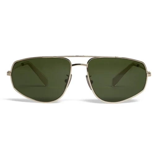C\u00e9line Eyewear Sunglasses & Eyewear-Céline - Butterfly Sunglasses in Metal 05 - Gold Green - Sunglasses - Céline Eyewear - Avvenice