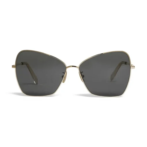C\u00e9line Eyewear Sunglasses & Eyewear-Céline - Butterfly Sunglasses in Metal - Gold Smoke - Sunglasses - Céline Eyewear - Avvenice