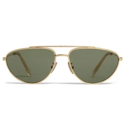 C\u00e9line Eyewear Sunglasses & Eyewear-Céline - Butterfly Sunglasses in Metal 04 - Gold Green - Sunglasses - Céline Eyewear - Avvenice