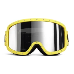 C\u00e9line Eyewear Ski Googles-Céline - Celine Ski Mask in Plastic with Metal Studs & Mirror Lenses - Neon Yellow - Sunglasses - Céline Eyewear - Avvenice
