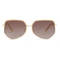C\u00e9line Eyewear Sunglasses & Eyewear-Céline - Metal Frame 13 Sunglasses in Metal - Gold Gradient Brown - Sunglasses - Céline Eyewear - Avvenice