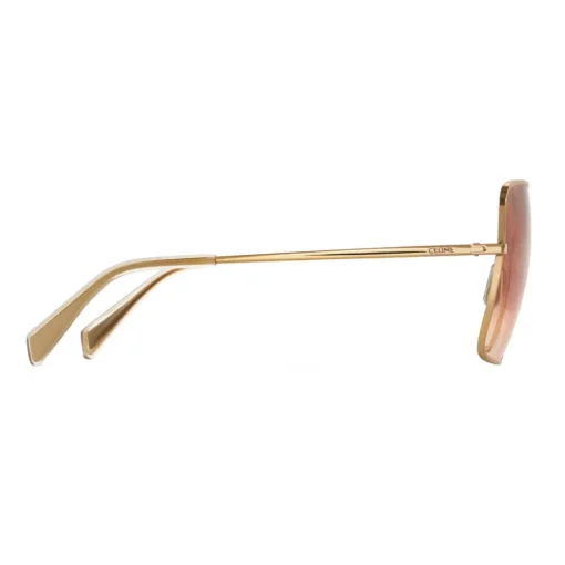 C\u00e9line Eyewear Sunglasses & Eyewear-Céline - Metal Frame 09 Sunglasses in Metal - Gold Gradient Pink - Sunglasses - Céline Eyewear - Avvenice