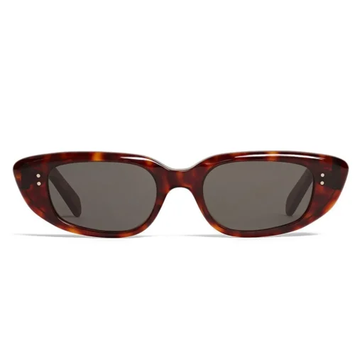 C\u00e9line Eyewear Sunglasses & Eyewear-Céline - Oval Cay-Eye Sunglasses in Acetate - Red Havana - Sunglasses - Céline Eyewear - Avvenice