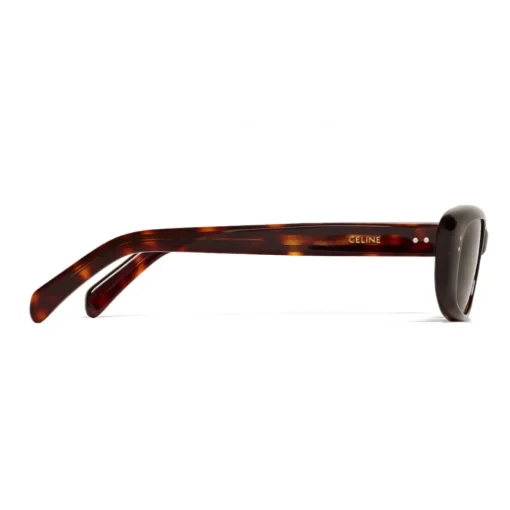 C\u00e9line Eyewear Sunglasses & Eyewear-Céline - Oval Cay-Eye Sunglasses in Acetate - Red Havana - Sunglasses - Céline Eyewear - Avvenice