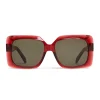 C\u00e9line Eyewear Sunglasses & Eyewear-Céline - Oversize Sunglasses in Acetate - Transparent Merlot - Sunglasses - Céline Eyewear - Avvenice