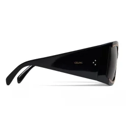 C\u00e9line Eyewear Sunglasses & Eyewear-Céline - Oversized Sunglasses in Acetate with Crystals and Metal - Black - Sunglasses - Céline Eyewear - Avvenice