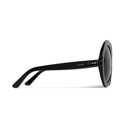 C\u00e9line Eyewear Sunglasses & Eyewear-Céline - Round Sunglasses in Acetate - Black - Sunglasses - Céline Eyewear - Avvenice