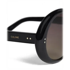 C\u00e9line Eyewear Sunglasses & Eyewear-Céline - Round Sunglasses in Acetate - Black - Sunglasses - Céline Eyewear - Avvenice